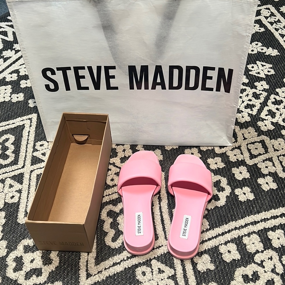 Pink Steve Madden sandals